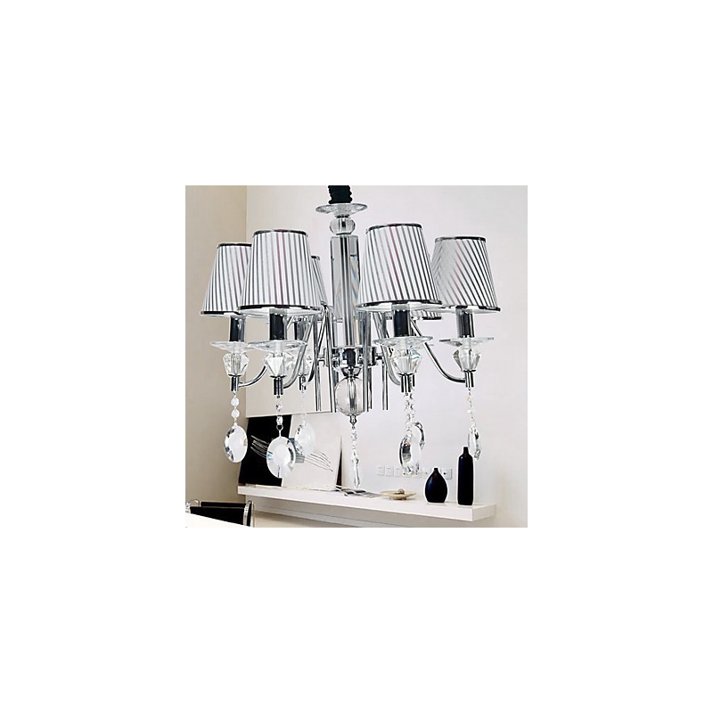 Modern Contemporary Crystal Electroplated Chandelier