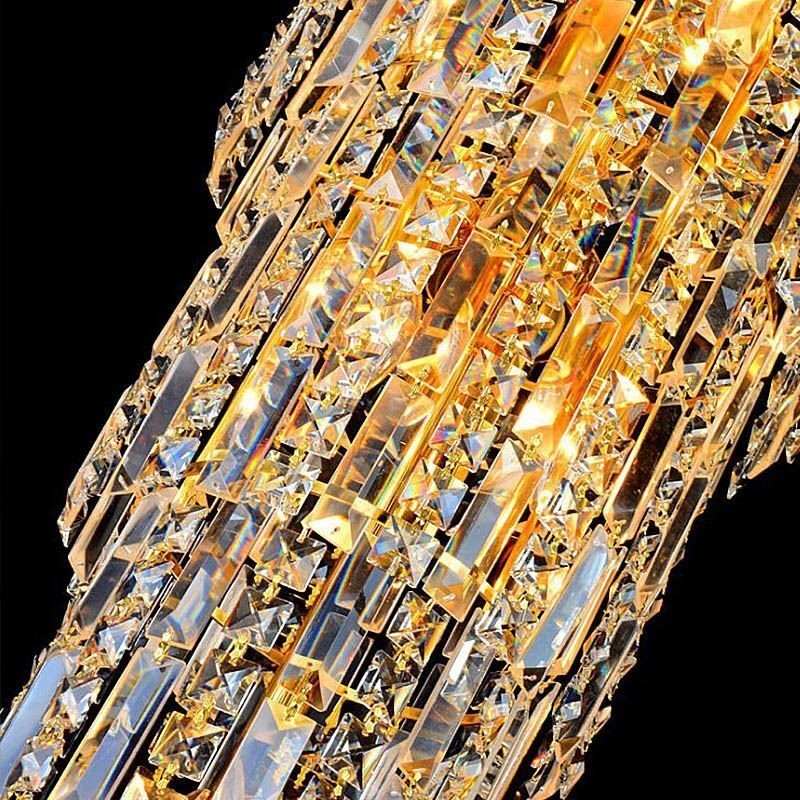 European Long Pendant Crystal Chandelier