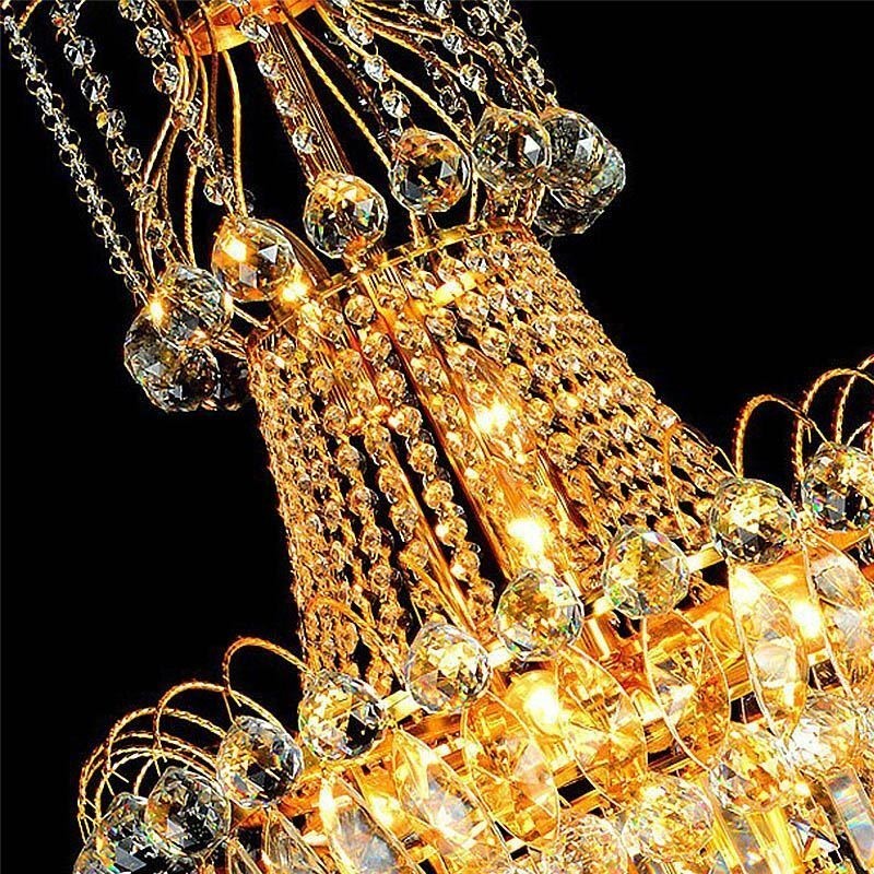 European Long Pendant Crystal Chandelier