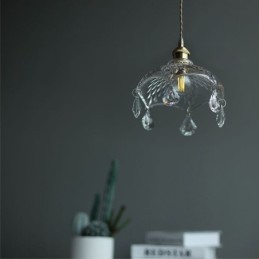 Modern Minimalist Glass Pendant Lamp Single Light Pendant Light