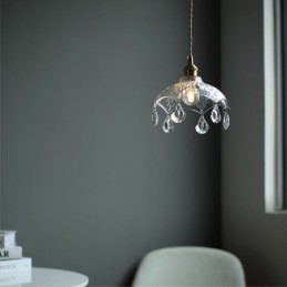 Modern Minimalist Glass Pendant Lamp Single Light Pendant Light