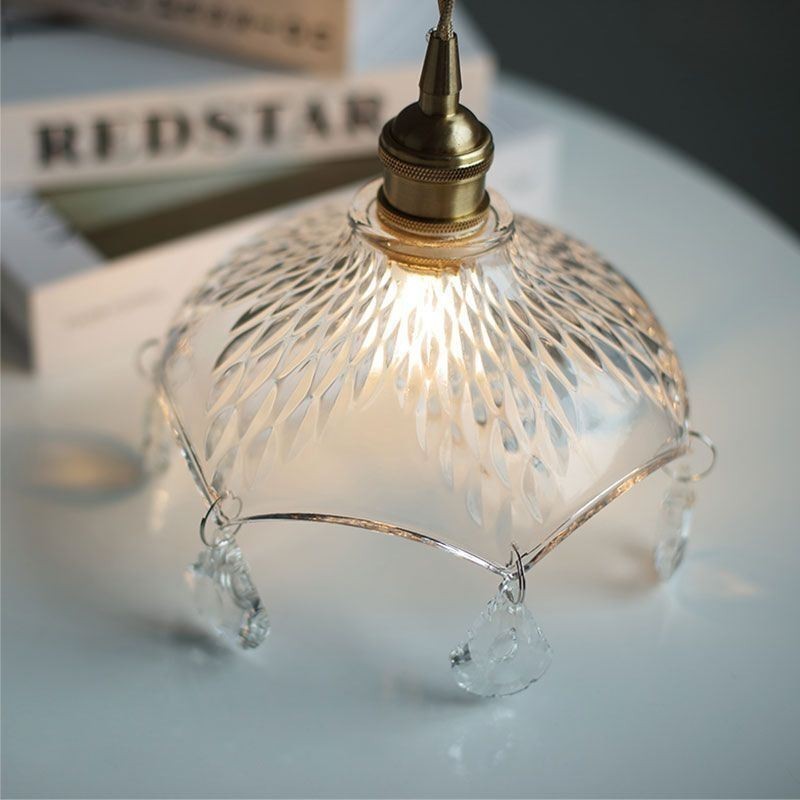 Modern Minimalist Glass Pendant Lamp Single Light Pendant Light