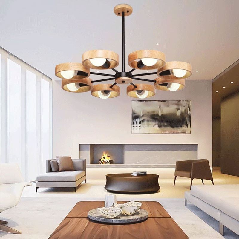 Nordic Unique Wood Pendant Light