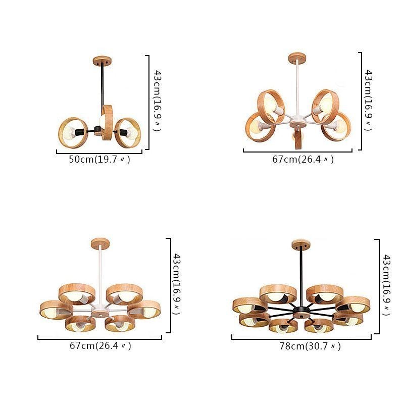 Nordic Unique Wood Pendant Light