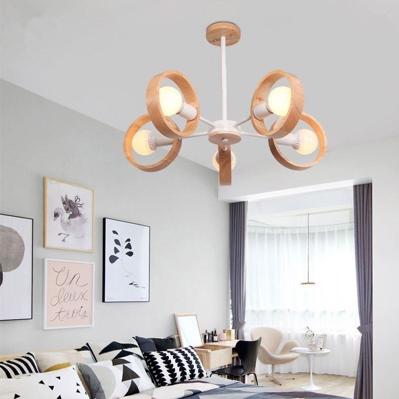Nordic Unique Wood Pendant Light