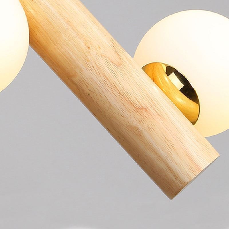 Wood Pendant Light Magic Bean Cluster Ceiling Light Island