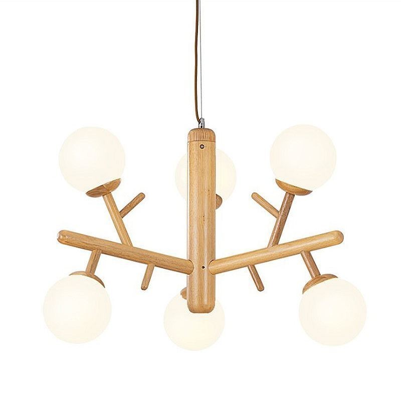Nordic Creative Wooden Pendant Light