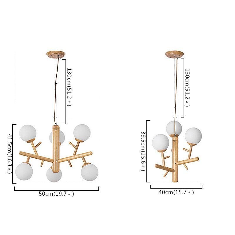 Nordic Creative Wooden Pendant Light