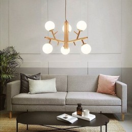 Nordic Creative Wooden Pendant Light