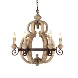 Wood Pendant Light Nordic Retro Ceiling Light