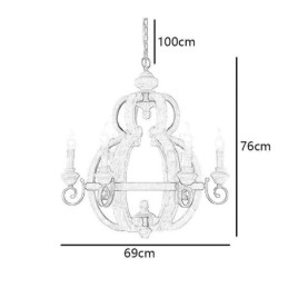 Wood Pendant Light Nordic Retro Ceiling Light