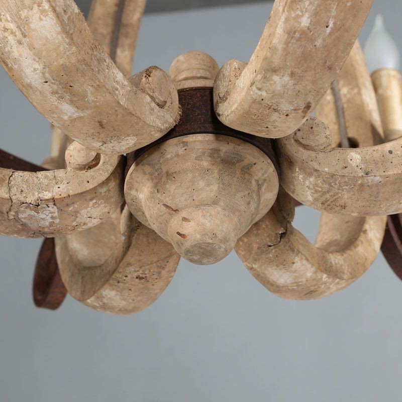 Wood Pendant Light Nordic Retro Ceiling Light