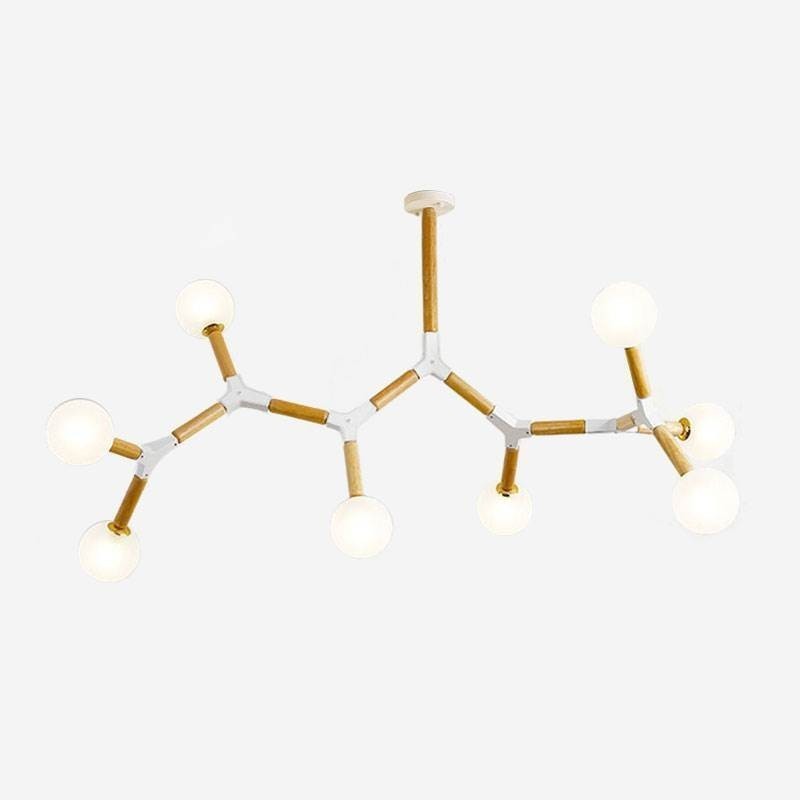 Nordic Magic Bean Pendant Light Creative Wooden Lighting