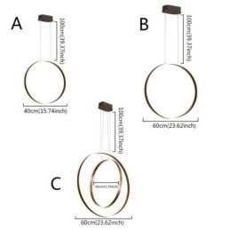 Nordic Pendant Light Acrylic Ring Shape Pendant Light