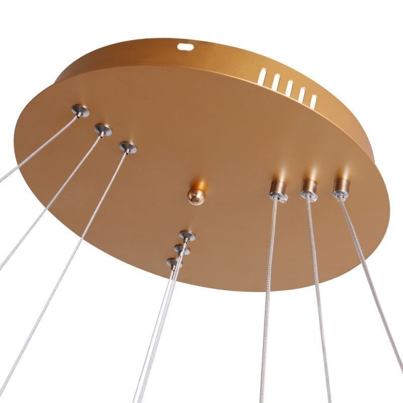 Modern Pendant Light Acrylic 3 Rings Lamp 80+60+40cm
