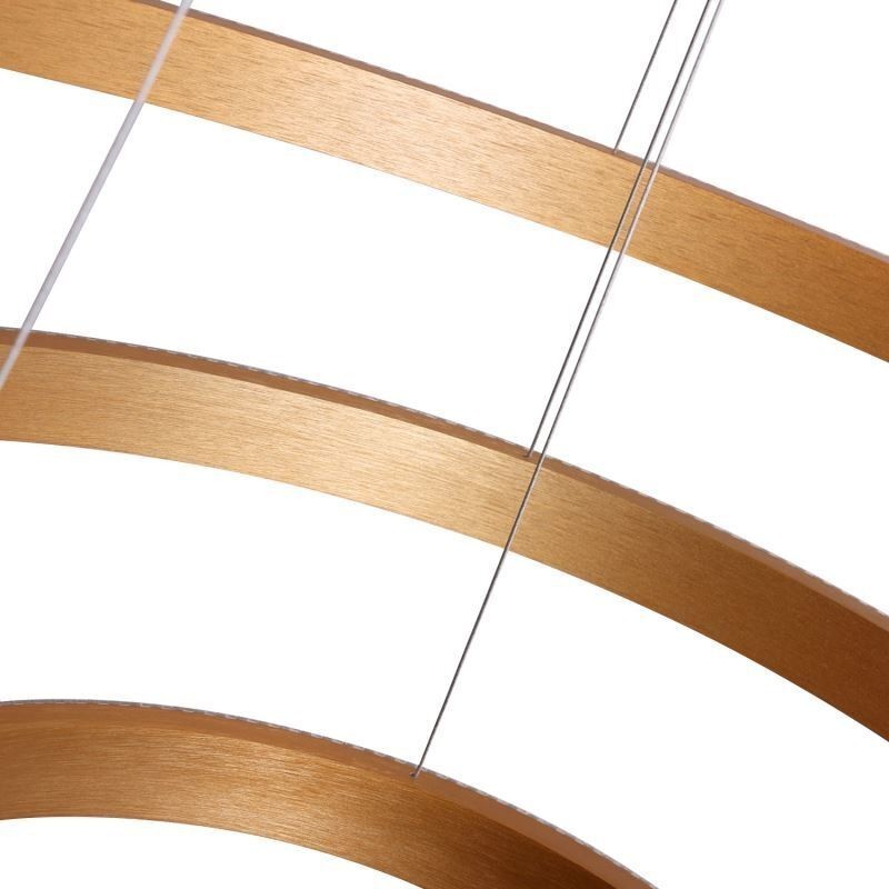 Modern Pendant Light Acrylic 3 Rings Lamp 80+60+40cm