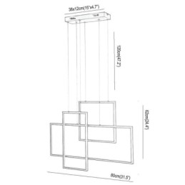 Nordic Pendant Light Geometric Square Pendant Light