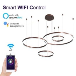 Postmodern Pendant Light Acrylic Ring Shape Pendant Light