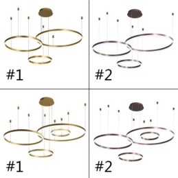 Postmodern Pendant Light Acrylic Ring Shape Pendant Light