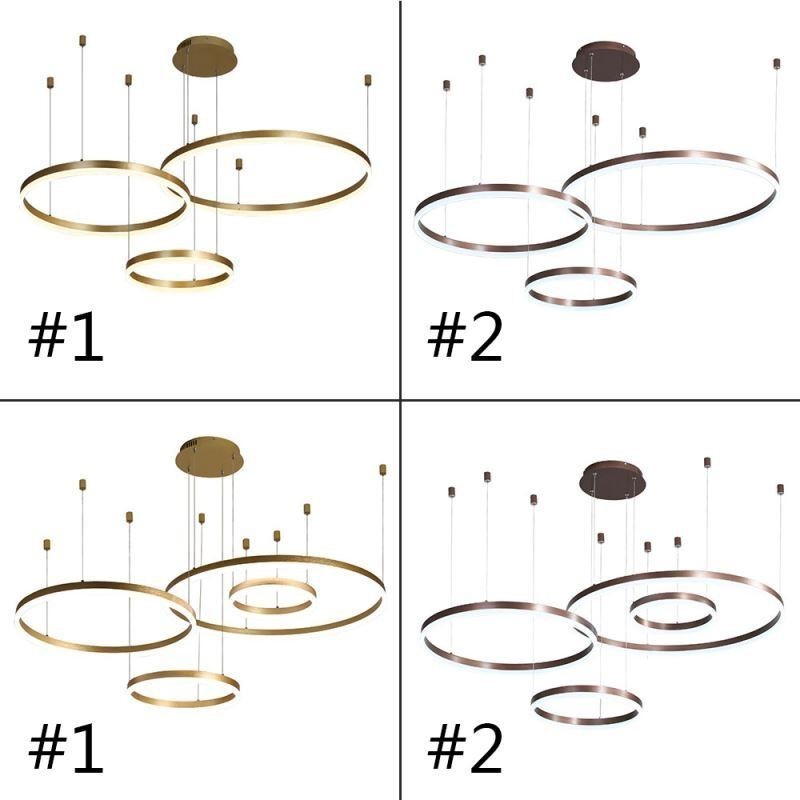 Postmodern Pendant Light Acrylic Ring Shape Pendant Light