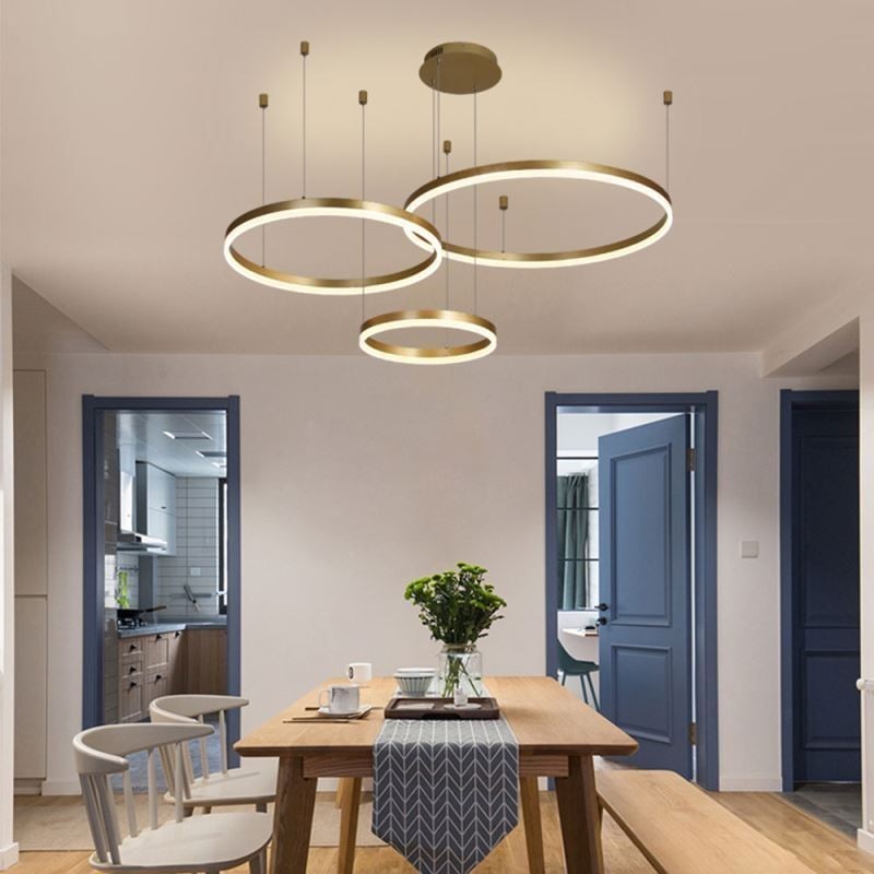 Postmodern Pendant Light Acrylic Ring Shape Pendant Light