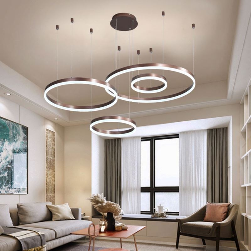 Postmodern Pendant Light Acrylic Ring Shape Pendant Light