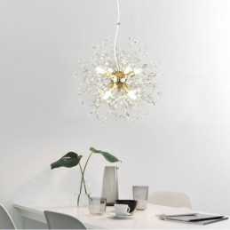 Dandelion Crystal Pendant Light Elegant Chandelier