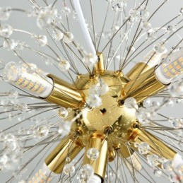 Dandelion Crystal Pendant Light Elegant Chandelier