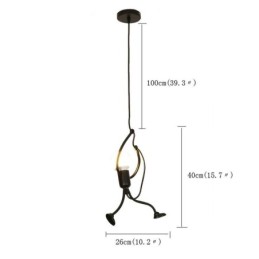 Modern Simple Pendant Light Little Man Shape Lamp Creative Light