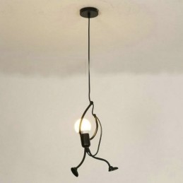 Modern Simple Pendant Light Little Man Shape Lamp Creative Light