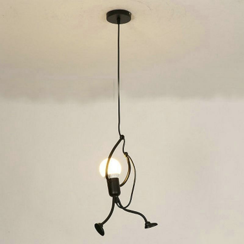 Modern Simple Pendant Light Little Man Shape Lamp Creative Light