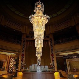 European Long Pendant Crystal Chandelier