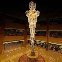 European Long Pendant Crystal Chandelier