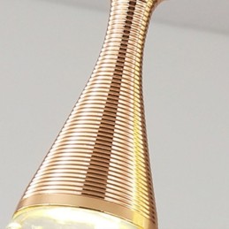 Seeded Glass Teardop Cluster Pendant Lighting