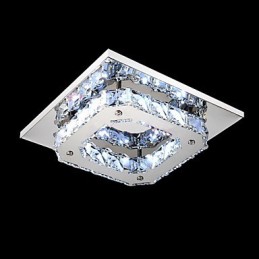 Modern Contemporary Electroplated Metal Flush Mount