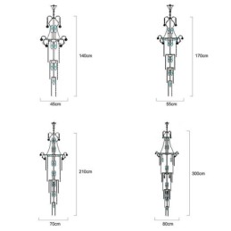 Elegant Long Pendant Crystal Chandelier