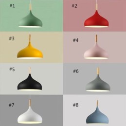 Modern Pendant Light Aluminum Macaron Lamp Home Adjustable Light