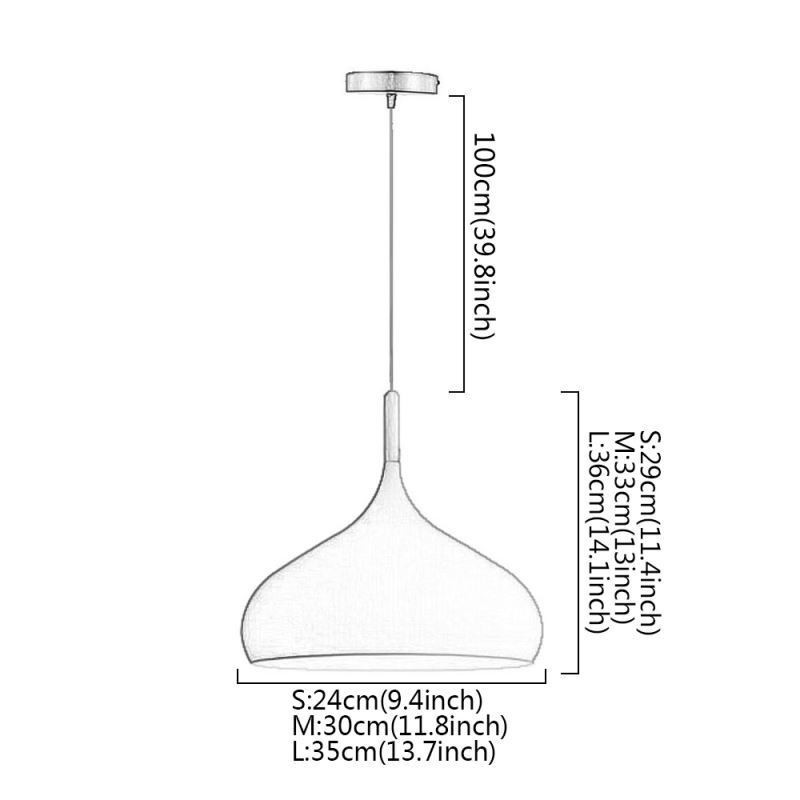 Modern Pendant Light Aluminum Macaron Lamp Home Adjustable Light