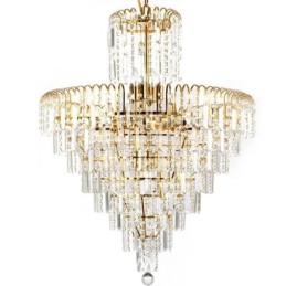 Modern Elegant Crystal Pendant Light Conical Chandelier