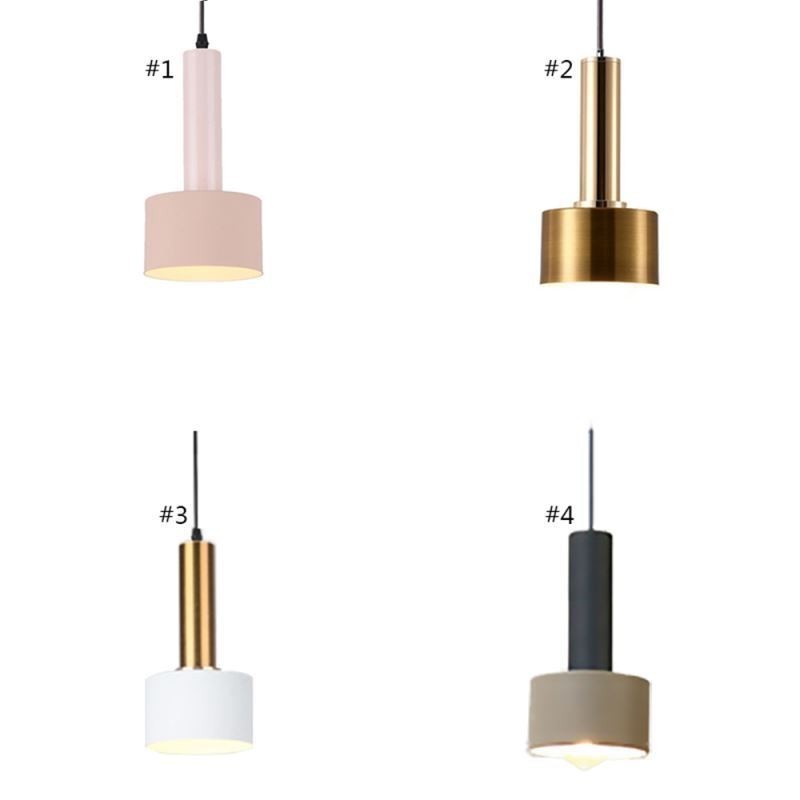 Modern Simple Pendant Light Cylinder Shape Lamp Aluminum Lighting Light