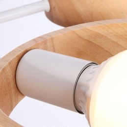 Nordic Unique Wood Pendant Light