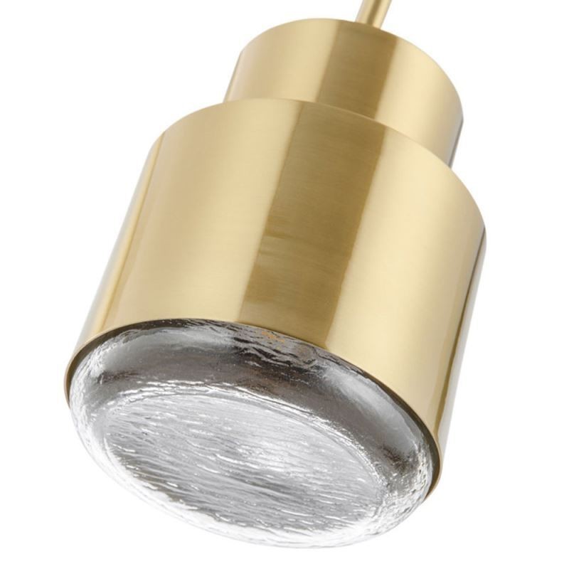 Postmodern Glass Pendant Light Golden Cylinder Lamp Bright Lighting Light