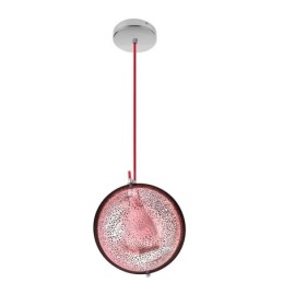 Modern Rose Gold Pendant Light Half Round Glass Lamp Shade Decorative Light Cafe
