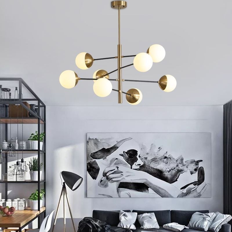 Contemporary Pendant Light Magic Bean Sputnik Chandelier Lamp
