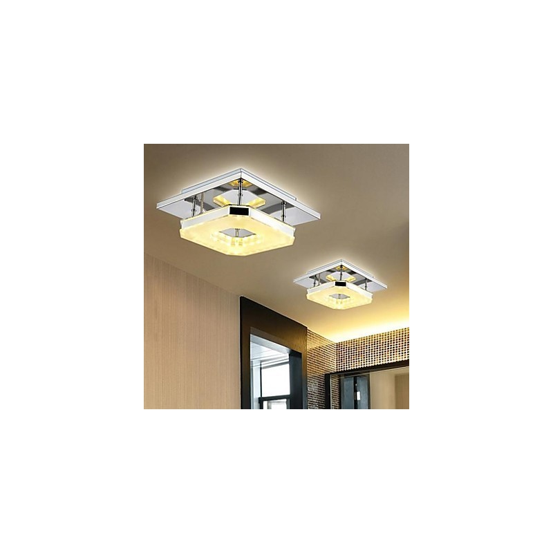 Acrylic Flush Mount 1 light Modern Acrylic Electroplating Stainless Steel