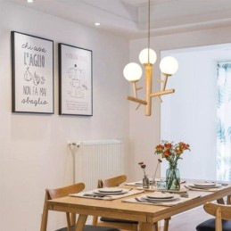 Nordic Creative Wooden Pendant Light