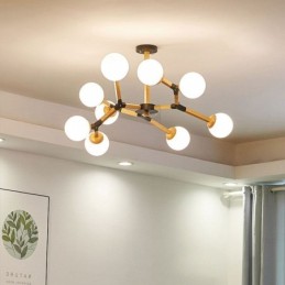 Nordic Magic Bean Pendant Light Creative Wooden Light Fitting