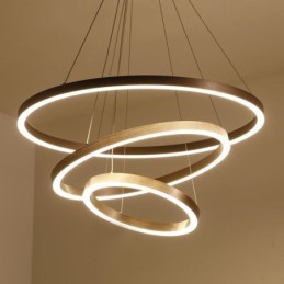 Pendant Light Drawing Craft 3 Rings Lamp 80+60+40cm