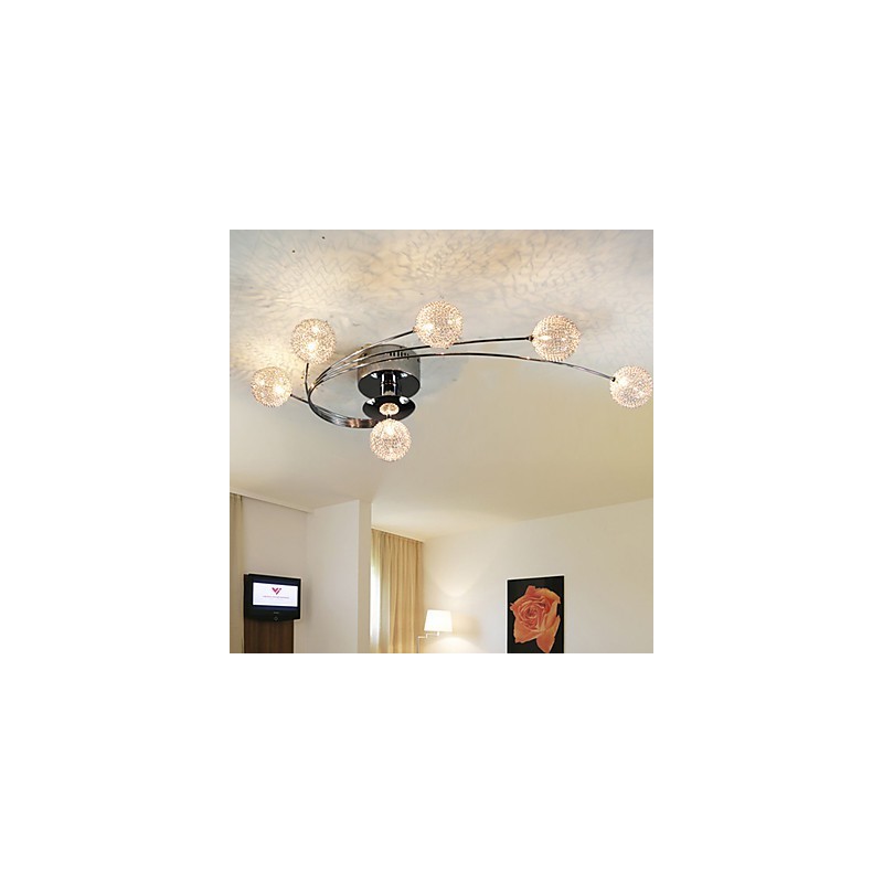 Ceiling Light Modern Living Bulbs Included 6 Lights