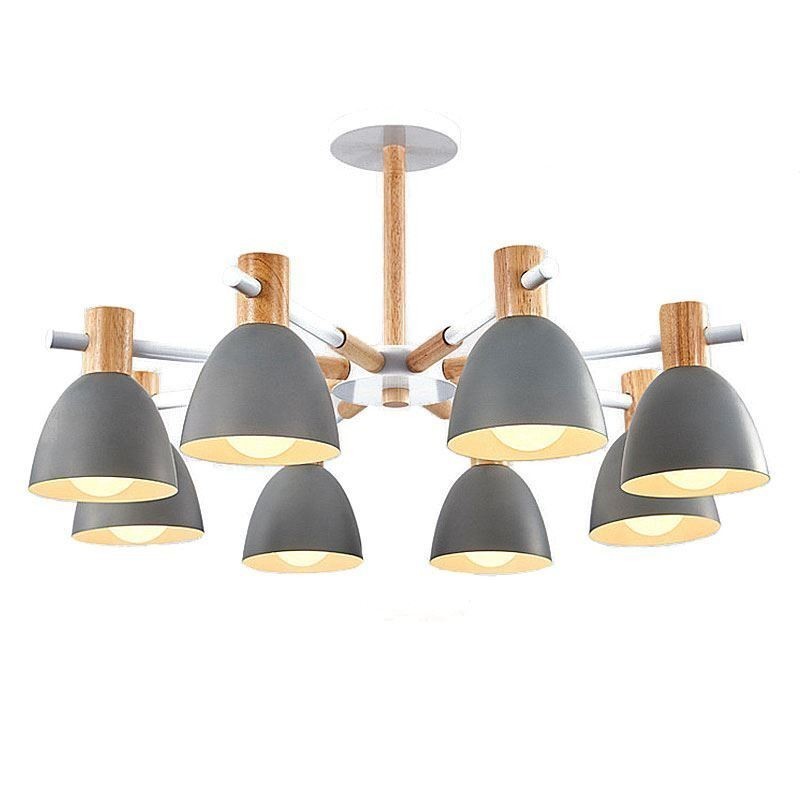 Modern Simple Macaron Pendant Light Creative Wooden Lighting